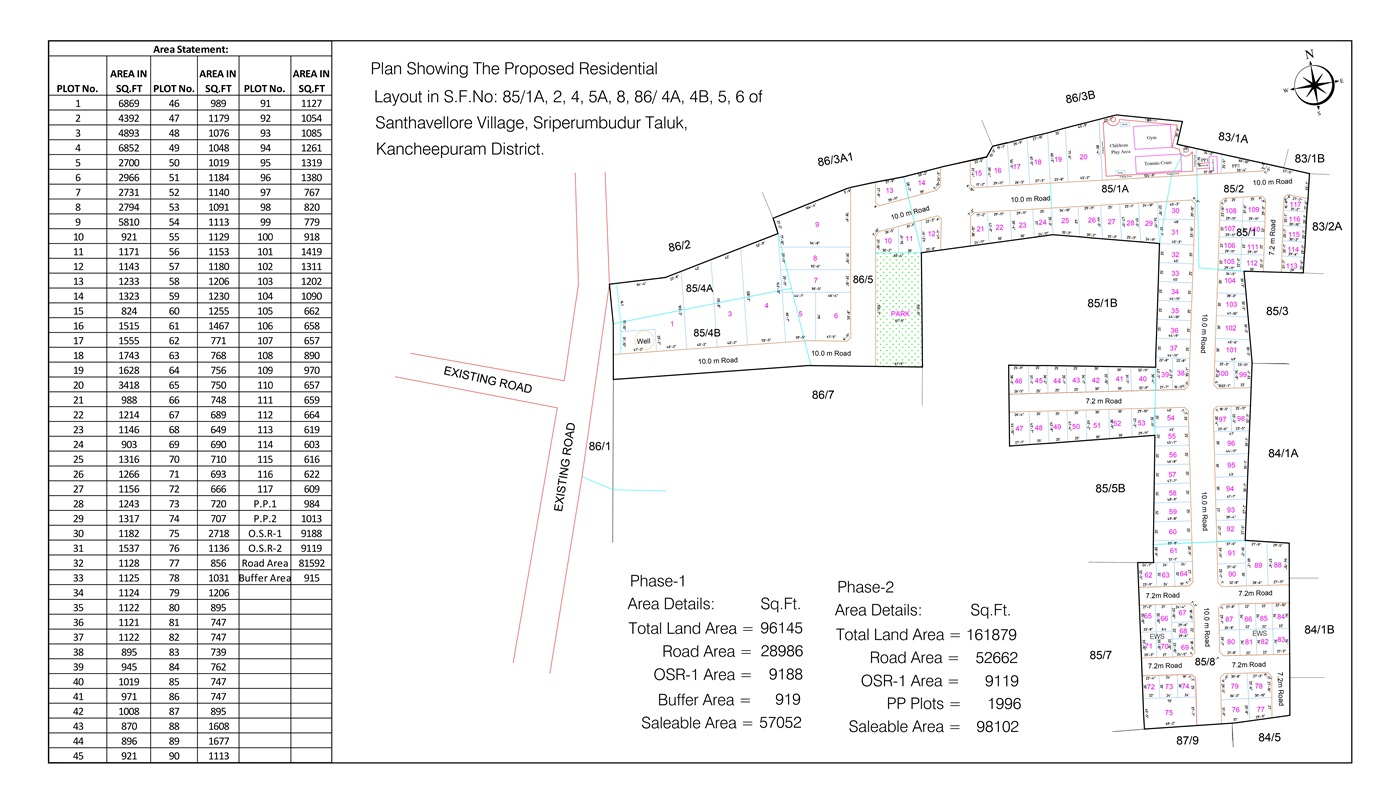 Sambaha Saffire Boundary Plan